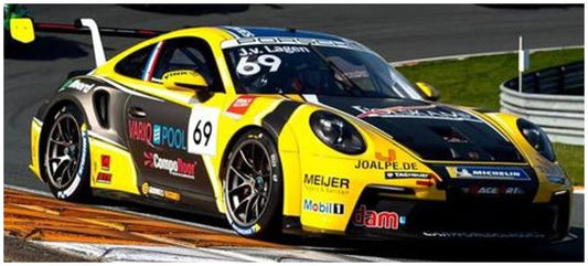 Available To Order – Porsche 911 GT3 Cup #69 Carrera Cup Benelux Champion 2025 Jaap van Lagen 1:43 Spark Model (SPA S6340)