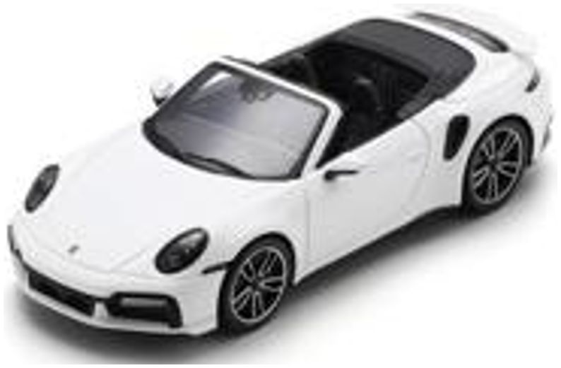 Porsche 911 Turbo S (992) Cabriolet White 1:43 Spark Model