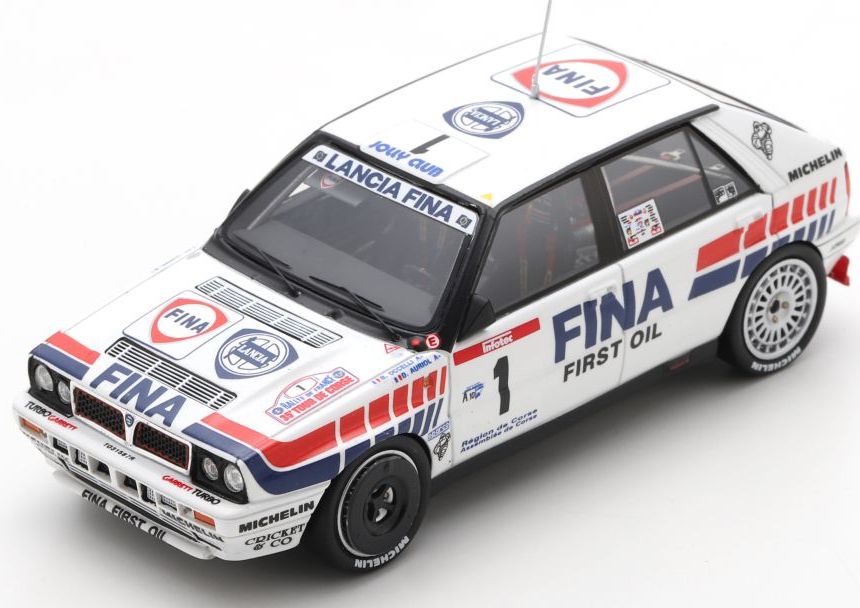 Available To Order – Lancia Delta HF Integrale 16V #1 2nd Tour de Corse Rally de France 1991 Auriol 1:43 Spark Model (SPA S9009)
