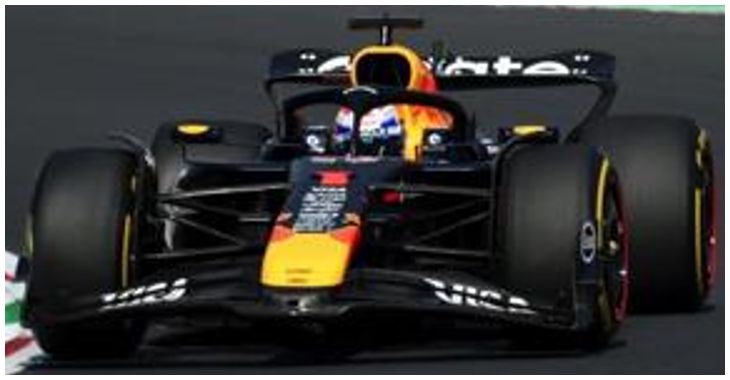 Available To Order – Red Bull Racing RB21 #1 Winner Italian GP 2025 Vestappen Oracle 50 Wins w/Pit Board 1:43 Spark Model (SPA S9636)