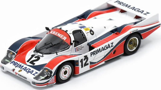 Available To Order – Porsche 956 #12 24H Le Mans 1986 P. Yver/ H. Striebig/M. Cohen-Olivar 1:43 Spark Model (SPA S9869)