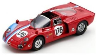 Available To Order – Alfa Romeo T33-2 #178 5th Targa Florio 1968 A. Pilette/R. Slotemaker 300pcs 1:43 Spark Model (SPA SI035)