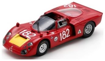 Available To Order – Alfa Romeo T33-2 #182 6th Targa Florio 1968 G. Baghetti/G. Biscaldi Limited 300pc 1:43 Spark Model (SPA SI036)