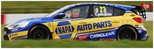 NAPA Racing UK #27 Ford Focus BTCC Snetterton Race 1 Winner 2025 Dan Cammish 1:43 Spark Model