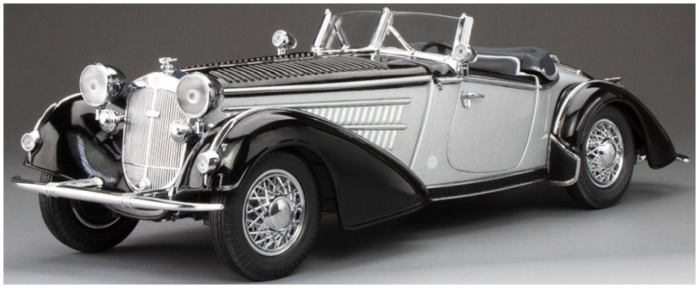 Available To Order – Horch 855 Roadster Black/Silver 1939 1:18 (SUN H2410)