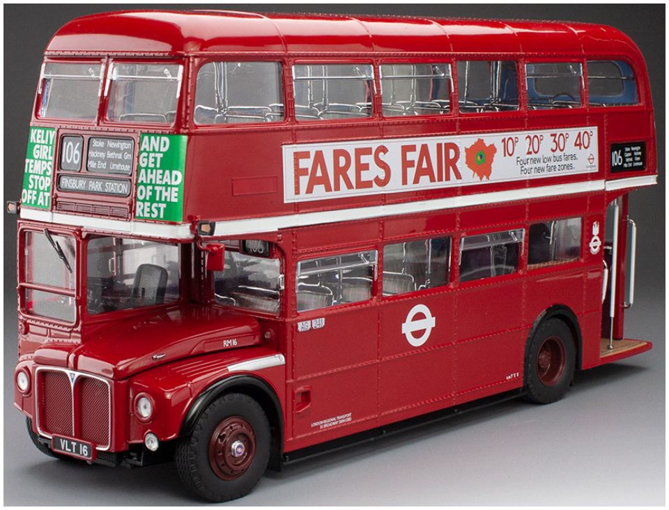 Available To Order – Routemaster Bus RM16 VLT 16 Red (Limited Edition 800pcs) 1:24 SunStar Model (SUN H2944)