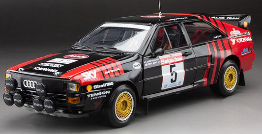 Available To Order – Audi Quattro A2 #5 J.Bosch/S.Bond Circuit des Ardennes 1986 Limited Edition 1999pcs 1:18 (SUN H4257)