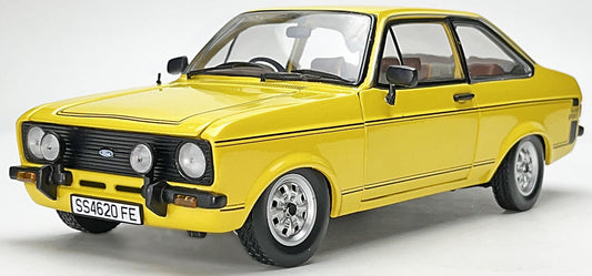 Available To Order – Ford Escort MKII Sport Signal Yellow 1975 (RHD) 1:18 (SUN H4620)