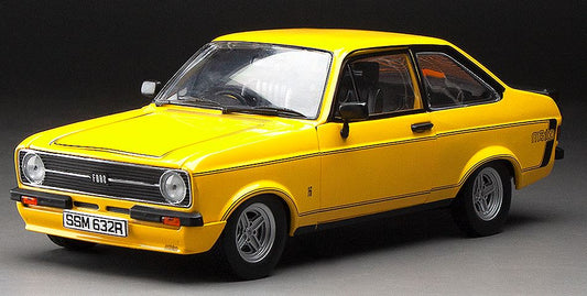 Available To Order – Ford Escort MKII RS Mexico 1976 Signal Yellow (RHD) 1:18 (SUN H4632R)