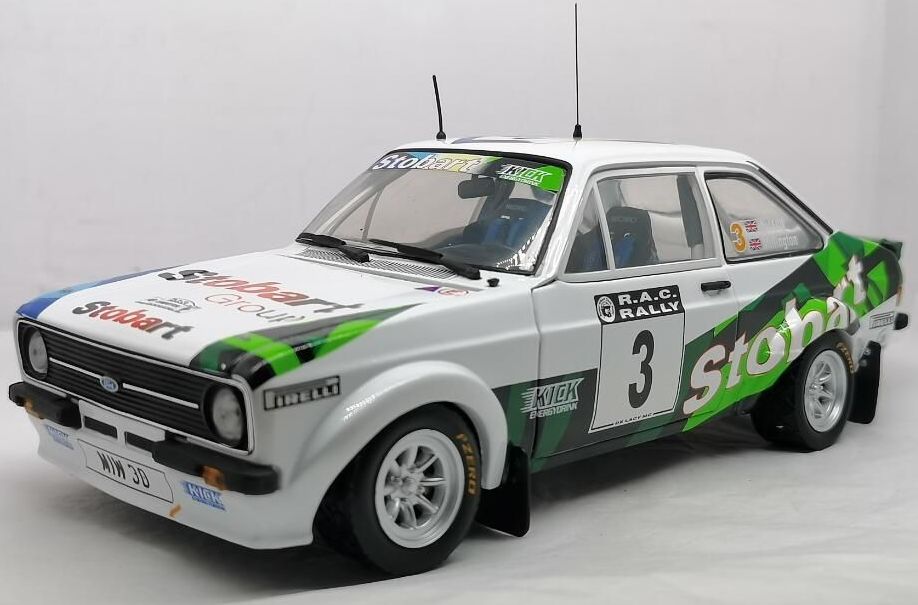 Available To Order – Ford Escort Mk II RS 1800 #3 Stobart Alber Clark Rally 2008 M.Wilson/J.Millington 1:18 (SUN H4852)
