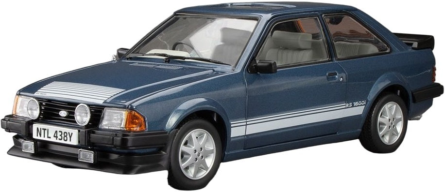 Available To Order – Ford Escort RS1600i 1984 Caspian Blue RHD UK Exclusive - Limited Edition 360pcs 1:18 (SUN H4999R)