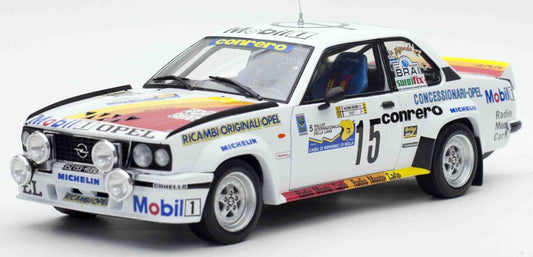 Available To Order – Opel Ascona 400 Rally Internazionale della Lana 1982 Biasion Miki Rudy #15 1:18 (SUN H5376)