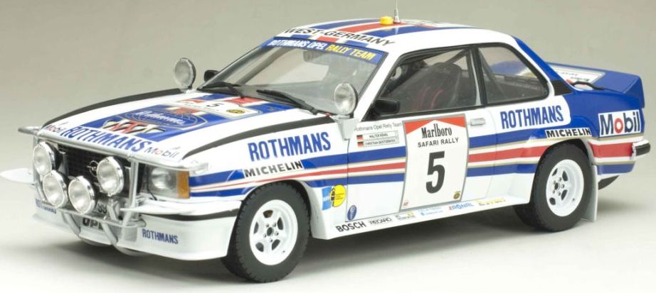 Available To Order – Opel Ascona 400 #5 W.Rohrl/C.Geistdorfer 2nd Marlboro Safari Rally 1982 1:18 (SUN H5378)