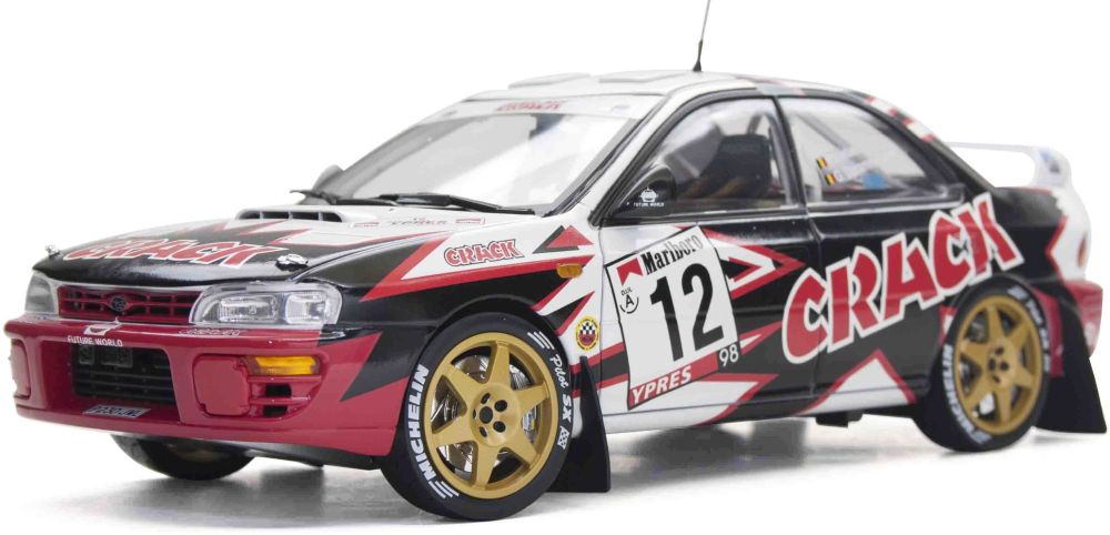 Available To Order – Subaru Impreza 555 No.12 Crack Rally Ypern 1998 P.Litaer 1:18 (SUN H5515)