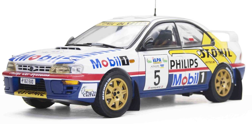 Available To Order – Subaru Impreza 555 No.5 Mobil 1 Elpa Rally Halkidiki 1997 K.Holowczyc/M.Wislawski 1:18 (SUN H5519)