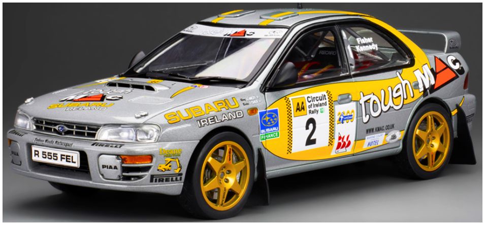Available To Order – Subaru Impreza 555 #2 B.Fisher/R.Kennedy Winner AA Circuit of Ireland 1999 (999pcs) 1:18 SunStar Model (SUN H5601)