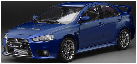 Available To Order – Mitsubishi Lancer Evolution X Blue Metallic 1:18 (SUN H5823)