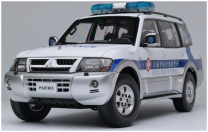 Available To Order – Mitsubishi Pajero V73 Shanghai Medical Emergency Centre 1:18 (SUN H5837)