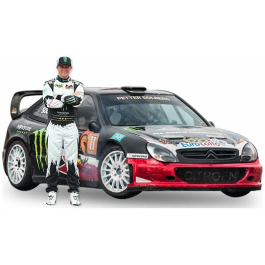 PRE ORDER STOCKS DUE DECEMBER 2025 / JANUARY 2026 1:18 SUN STAR SUNH4475F CITROEN XSARA WRC NO.11 P.SOLBERG GYMKHANA GRID 2016 WITH FIGURE
