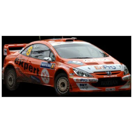 PRE ORDER STOCKS DUE DECEMBER 2025 / JANUARY 2026 1:18 SUN STAR SUNH4680 PEUGEOT 307 WRC SOLBERG/MENKERUD NESTE RALLY FINLAND 2006