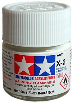 Acrylic Mini X-2 White Tamiya Model