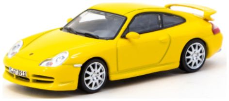 Porsche 911 GT3 (996) Yellow 1:64 Tarmac Works Model