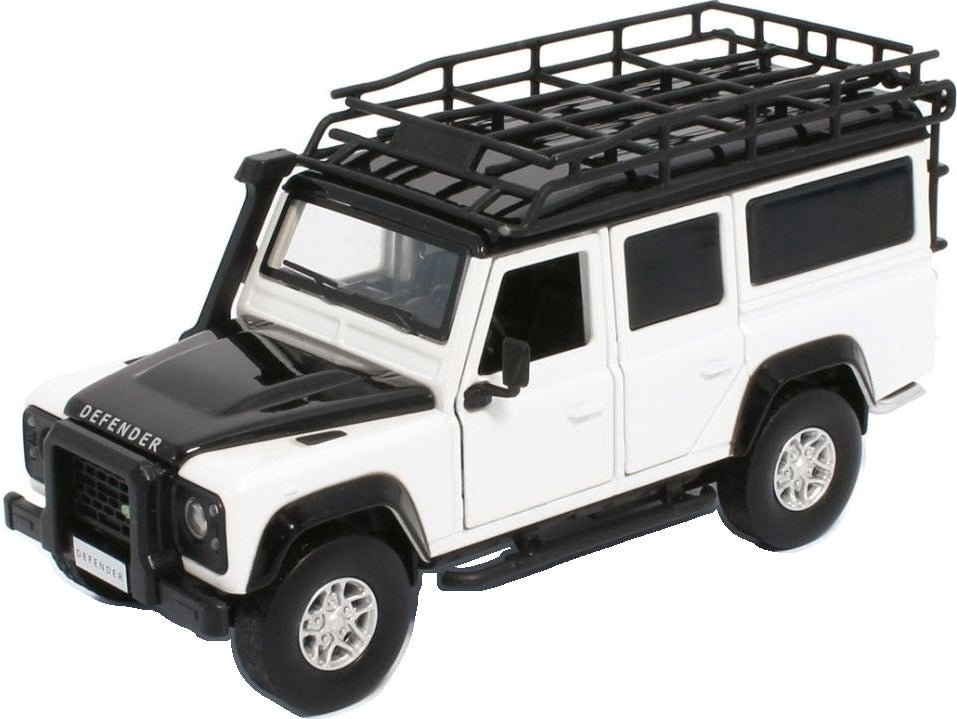 Land Rover Defender 110 - Fuji White Lights and Sound & Pull Back 1:32 – diecast model