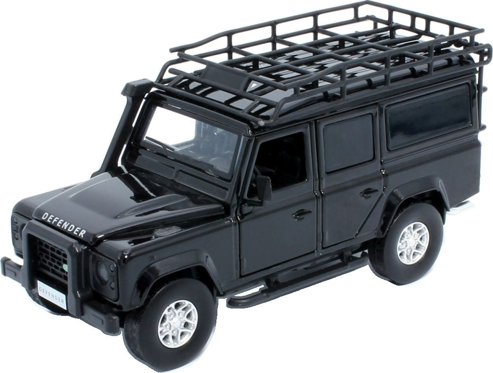 Land Rover Defender 110 - Black Lights and Sound & Pull Back 1:32 – diecast model