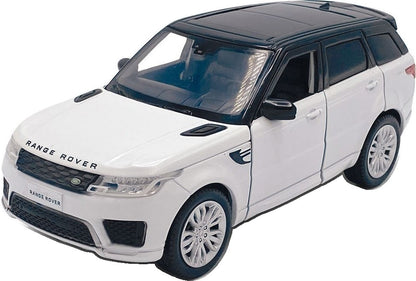 Available to Order – Range Rover Sport - Fuji White Lights and Sound & Pull Back 1:32 (TAY 32105015)