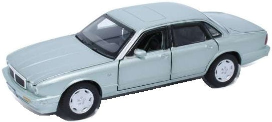 Jaguar XJ6 - Seafrost Silver Lights and Sound & Pull Back 1:32 – diecast model