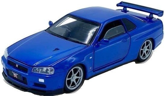 Available to Order – Nissan GT-R34 V-Spec II - Blue Lights and Sound & Pull Back 1:32 (TAY 32115011)