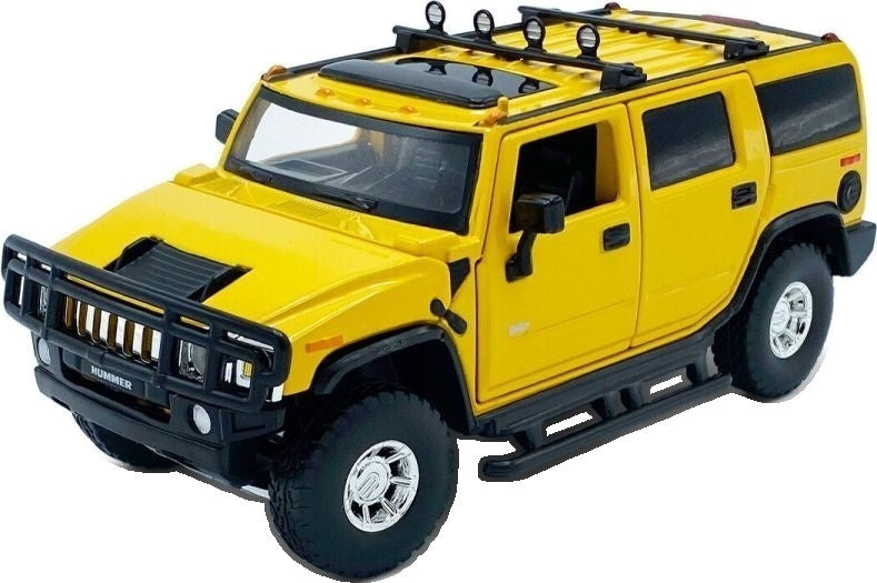 Hummer H2 - Yellow Lights and Sound & Pull Back 1:32 – diecast model
