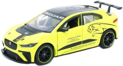 Available to Order – Jaguar I-PACE e-TROPHY - Yellow Pull Back 1:36 (TAY 36100023)