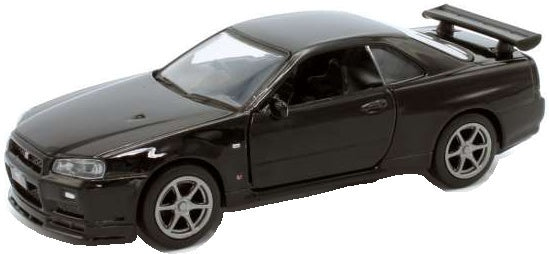 Available to Order – Nissan GT-R34 V-Spec II - Black Pull Back 1:36 (TAY 36115210)
