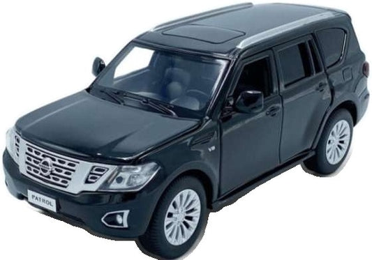 Nissan Patrol Y62 - Black Pull Back 1:36 – diecast model