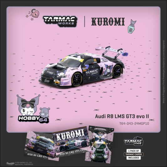 Available to Order – Audi R8 Lms GT3 Evo Ii Macau Gt Cup Fia Gt World Cup 2024 Uno Racing Adderly Fong (car and Trading Card Set) 1:64 Tarmac Works Model (TCT6404324MGP10)