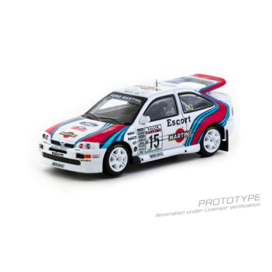 Pre-Order – Ford Escort RS Cosworth WRC Rallye Sanremo 1994 Malcolm Wilson/Bryan Thomas TCT6408194RS15 1:64 Tarmac Works Diecast Model Stocks Due Aug / Sept 2026
