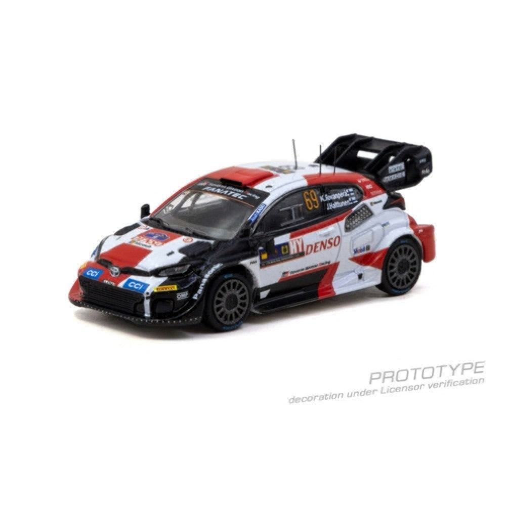Pre-Order – Toyota GR Yaris RALLY1 Hybrid Central European Rally 2023 WRC World Champion 2023 Kalle Rovanperä / Jonne Halttunen TCT6408523CER69 Stocks Due Dec 2026 / Jan 2027 1:64 Tarmac Works Diecast Model Stocks Due Dec 2026