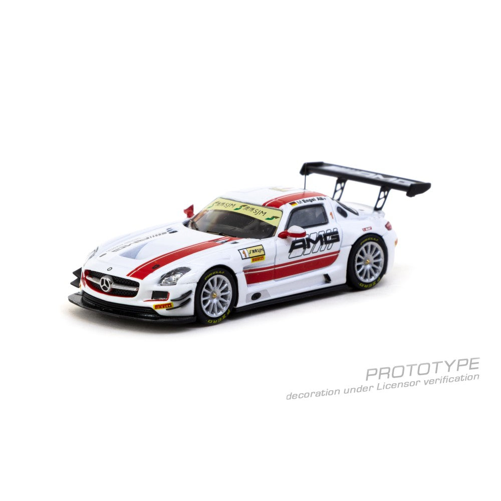 Pre-Order - 1:64 TARMAC Mercedes-Benz SLS AMG GT3 Macau GT Cup - FIA GT World Cup 2015 Winner Maro Engel TCT6408715MGP01 Stocks Due Jul / Aug