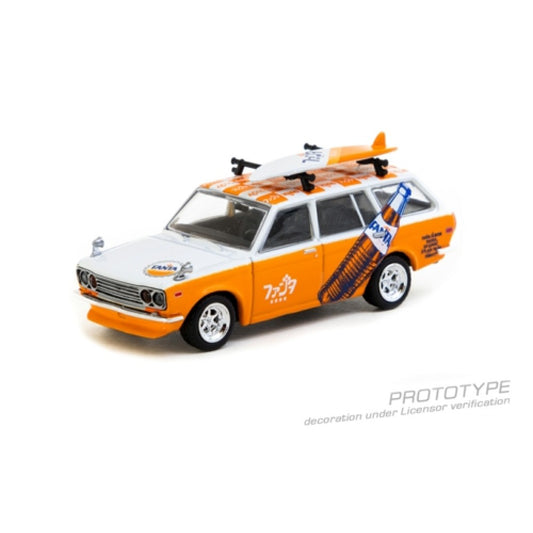THIS ITEM IS AVAILABLE TO ORDER FROM OUR SUPPLIER - 1:64 TARMAC TCT64G026FA DATSUN BLUEBIRD 510 WAGON - FANTA