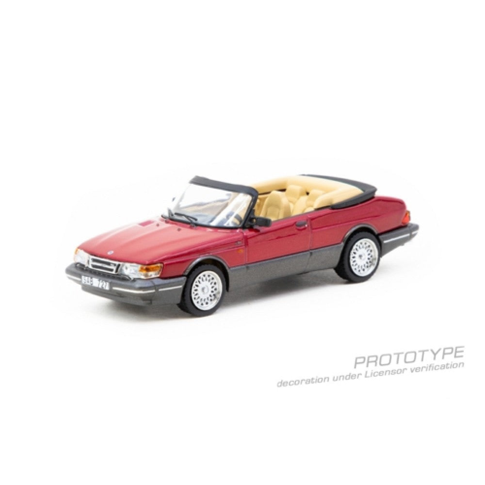 Available to Order – Saab 900 Turbo Convertible Red 1:64 Tarmac Works Model (TCT64G067RE)