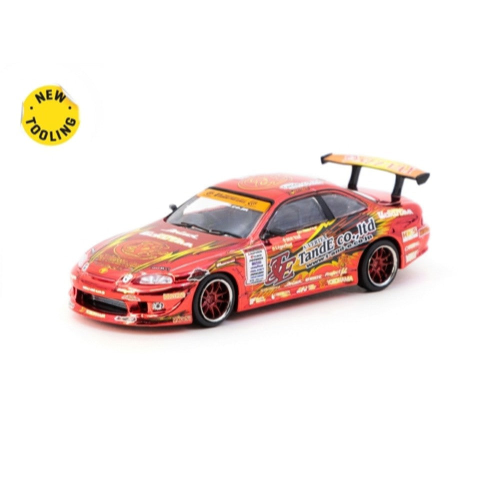 Available to Order – Vertex Ridge Te3006 Soarer Chrome Red Special Edition 1:64 Tarmac Works Model (TCT64G080TE3006)