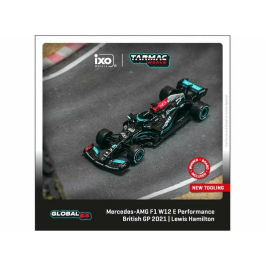 THIS ITEM IS AVAILABLE TO ORDER FROM OUR SUPPLIER - 1:64 TARMAC TCT64GF037LH1 MERCEDES BENZ AMG F1 W12 NO.44 LEWIS HAMILTON 2021 BRITISH GRAND PRIX WINNER