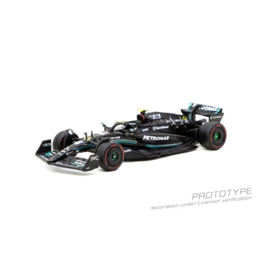 Available to Order – Mercedes AMG F1 W14 E Performance Hungarian Grand Prix 2023 - Pole Position - Lewis Hamilton 1:64 Tarmac Works Model (TCT64GF064LH1)