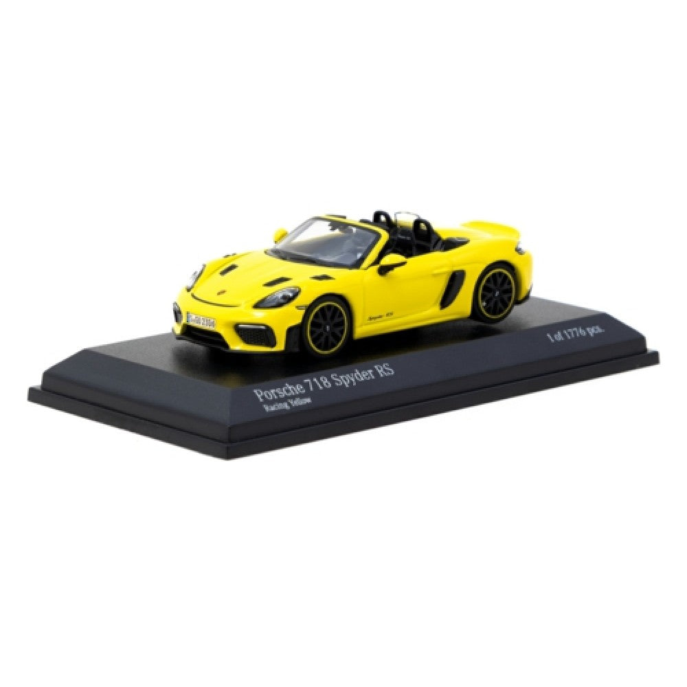 THIS ITEM IS AVAILABLE TO ORDER FROM OUR SUPPLIER - 1:64 TARMAC TCT64MC008RY PORSCHE 718 SPYDER RS RACING YELLOW (MINICHAMPS X TARMAC WORKS)