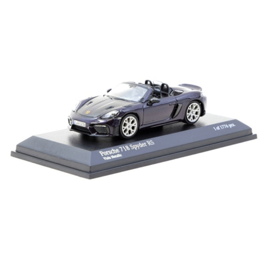 THIS ITEM IS AVAILABLE TO ORDER FROM OUR SUPPLIER - 1:64 TARMAC TCT64MC008VM PORSCHE 718 SPYDER RS VIOLA METALLIC (MINICHAMPS X TARMAC WORKS)