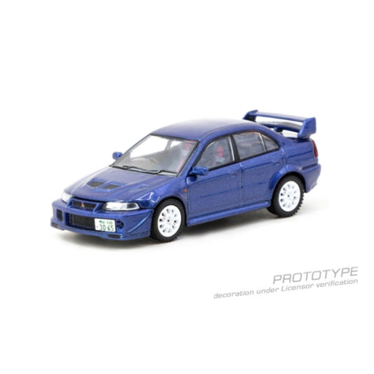 Available To Order – TCT64R021TMEB - 1:64 MITSUBISHI LANCER EVOLUTION VI TOMMI MAKINEN EDITION BLUE TARMAC Model (TCT64R021TMEB)