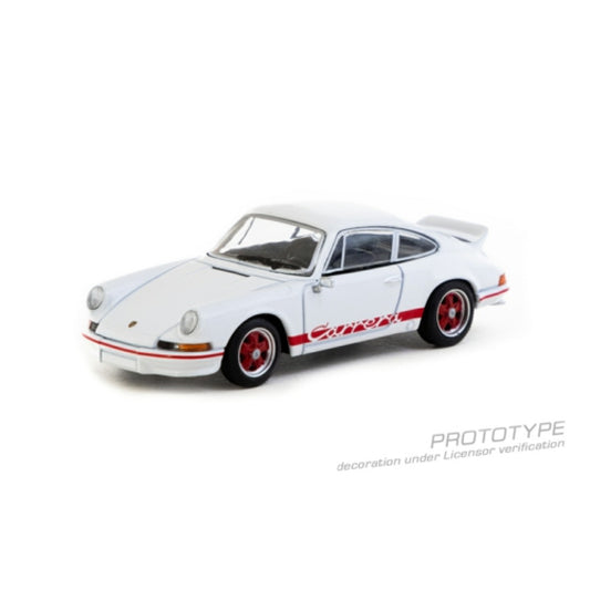 Available To Order – TCT64S023WR - 1:64 PORSCHE 911 CARRERA RS 2.7 LIGHTWEIGHT - WHITE AND RED TARMAC Model (TCT64S023WR)