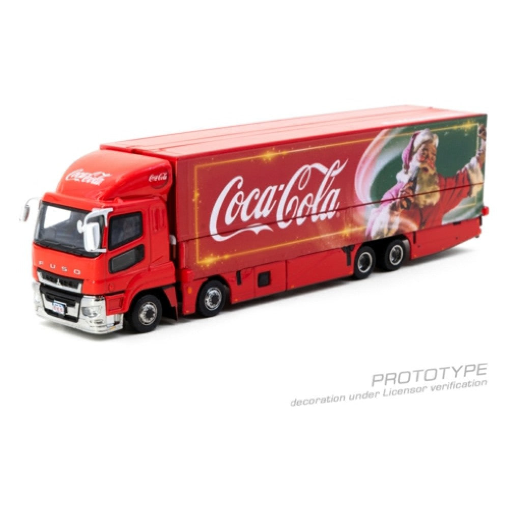 Available to Order – Mitsubishi Fuso Super Great Coca-cola Santa Truck 1:64 Tarmac Works Model (TCT64TTL001CC)