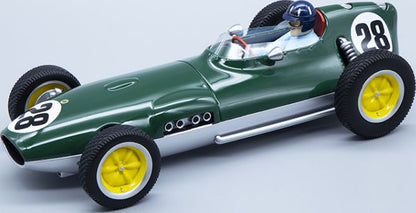 Available to Order – Lotus 16 Championship 1959 British GP #28 Aintree Graham Hill w/Figure 1:18 (TEC 18123C)